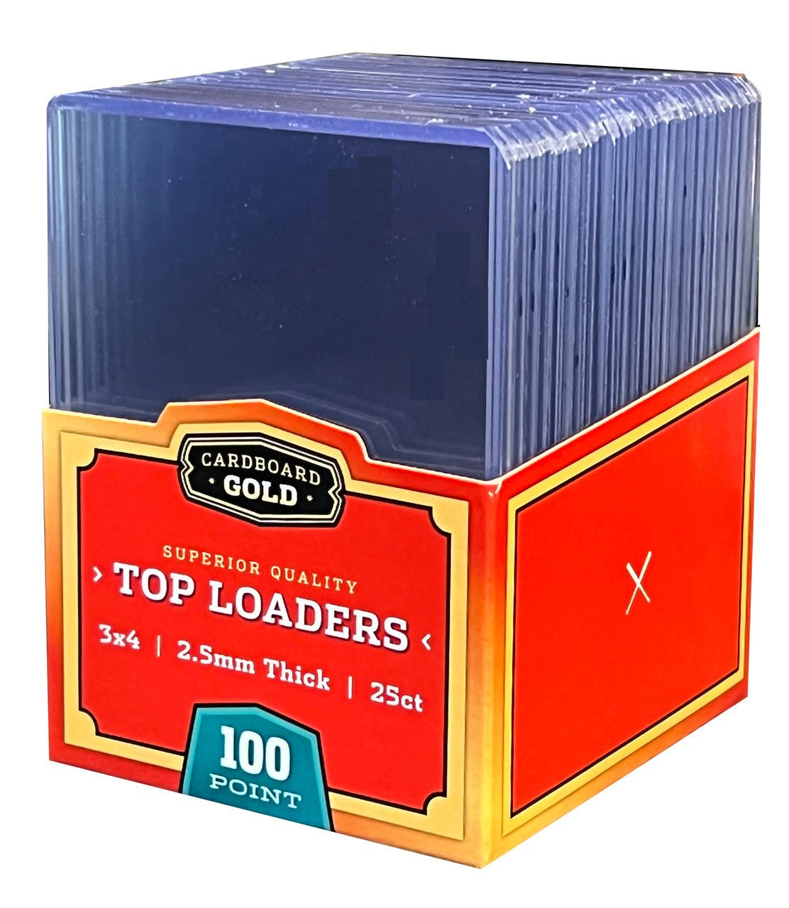100ct (4 packs) Thick Card Toploaders Holders - 2.5mm - 100pt - Columbia Hobby - Sports Card Boxes - Toploaders - Card Savers