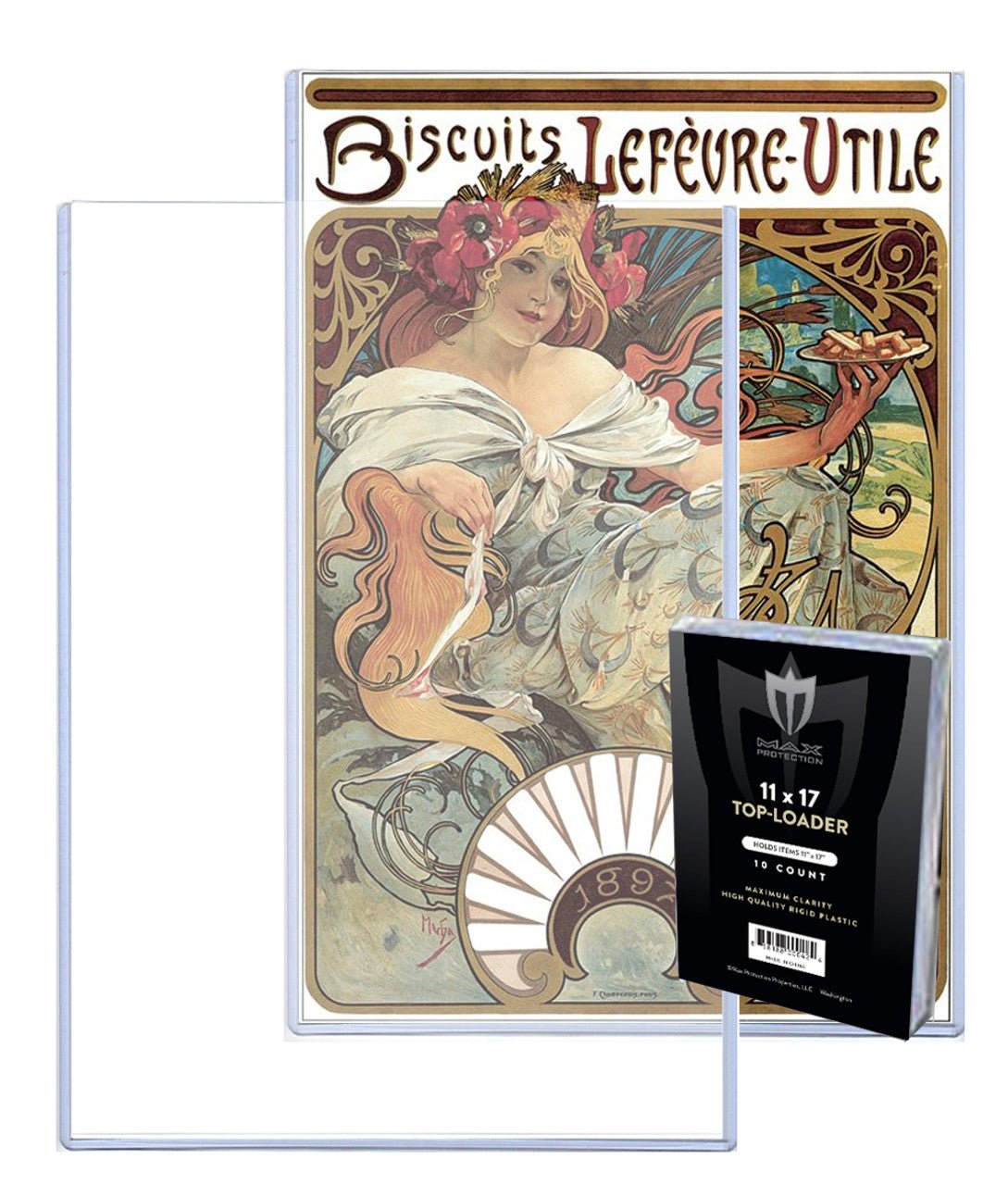 11x17 Photo / Document Size Topload Toploader Holder - 10ct - Columbia Hobby - Sports Card Boxes - Toploaders - Card Savers