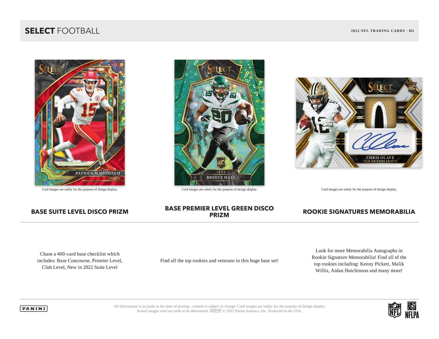2022 Panini Select Football H2 Hybrid Box - Columbia Hobby - Sports Card Boxes - Toploaders - Card Savers