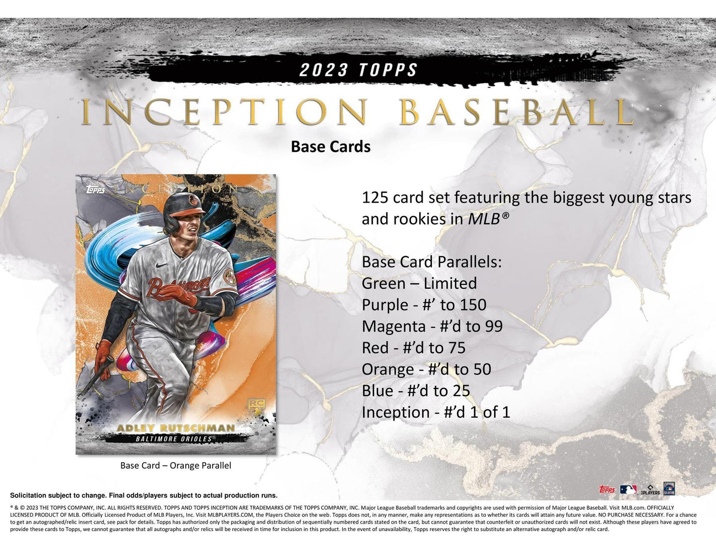 2023 Topps Inception Baseball Hobby Box - Columbia Hobby - Sports Card Boxes - Toploaders - Card Savers
