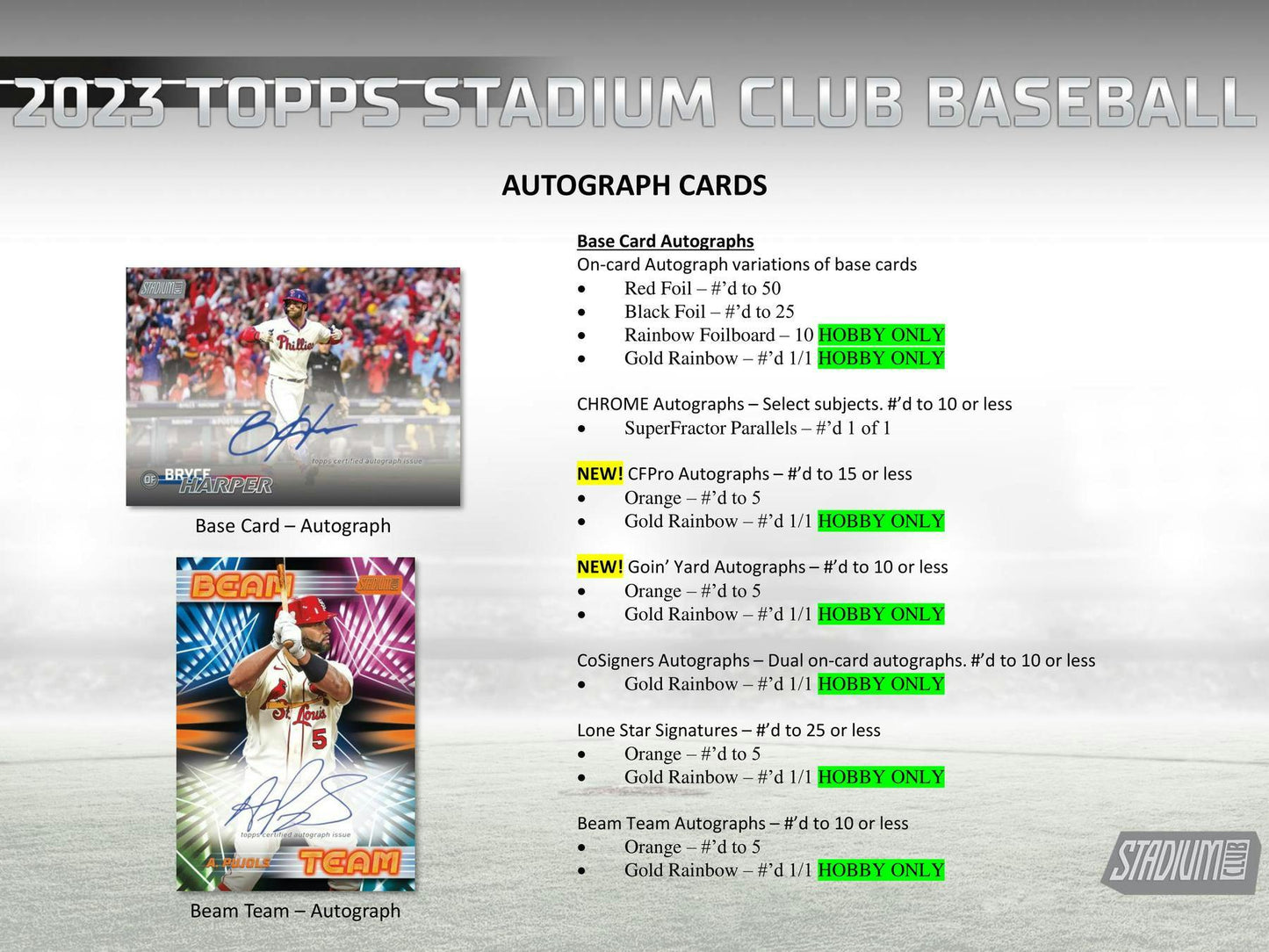 2023 Topps Stadium Club Baseball Compact Breaker Hobby Box - Columbia Hobby - Sports Card Boxes - Toploaders - Card Savers