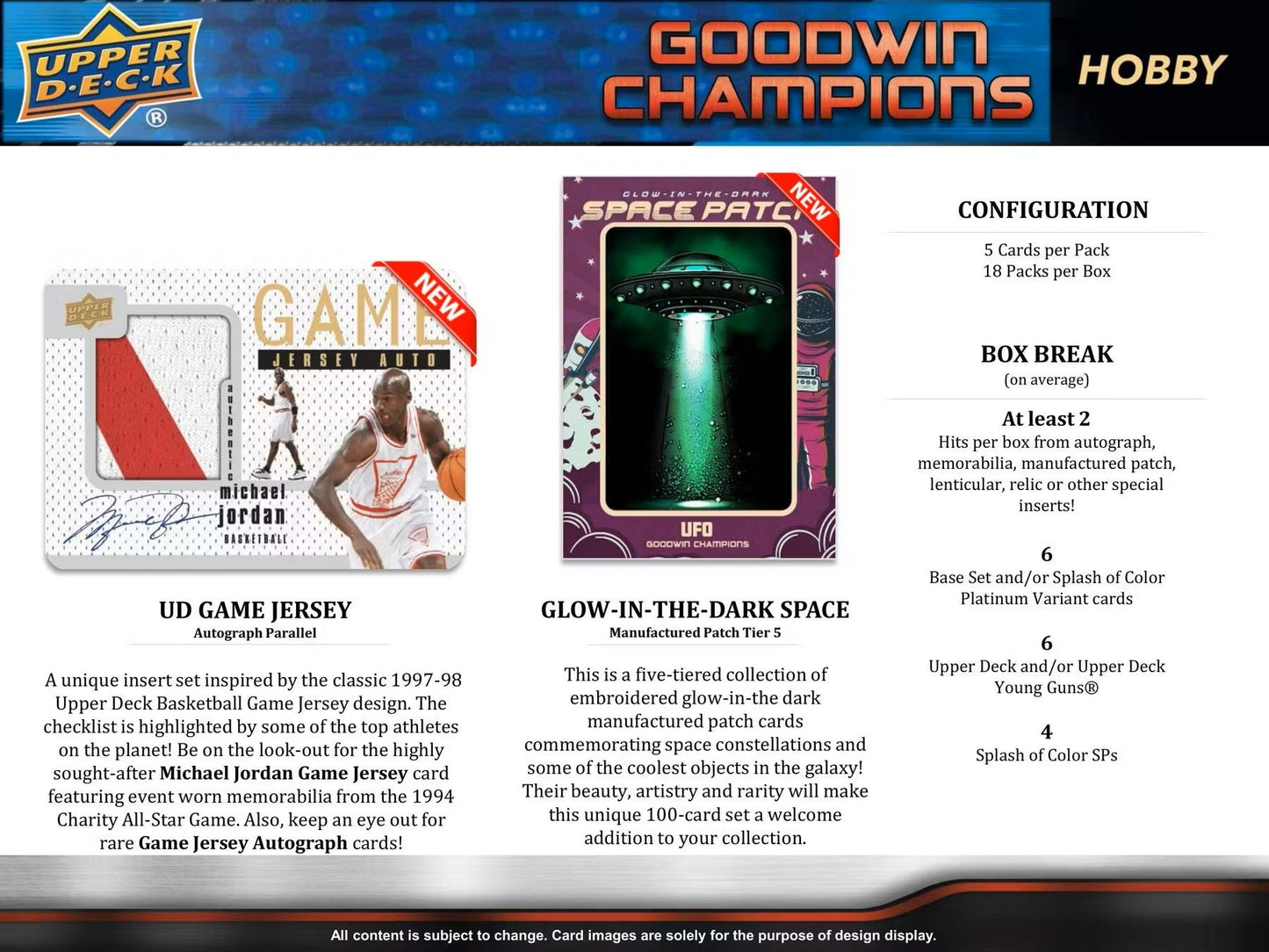 2023 Upper Deck Goodwin Champions CDD Exclusive Hobby Box - Columbia Hobby - Sports Card Boxes - Toploaders - Card Savers