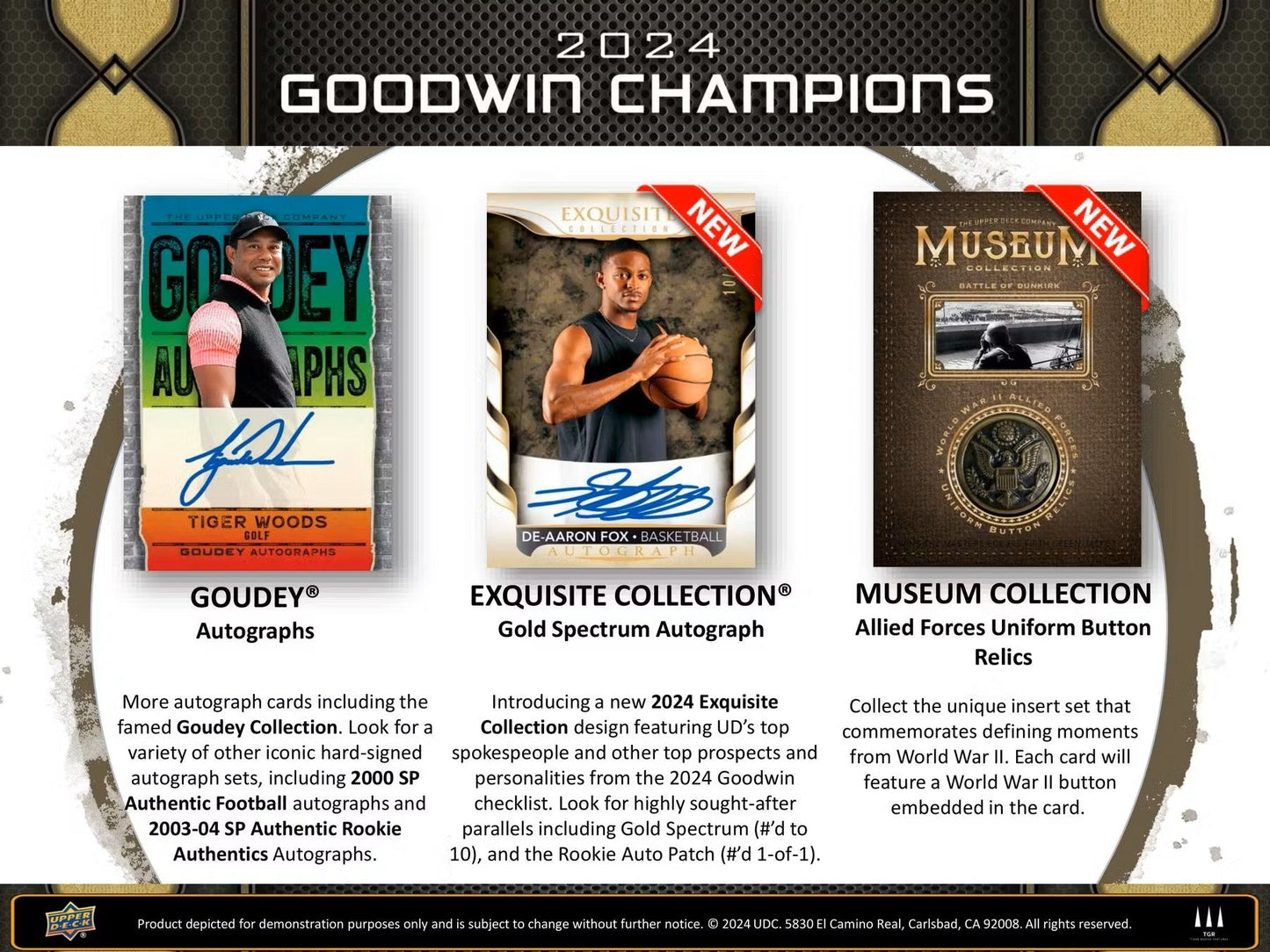 2024 Upper Deck Goodwin Champions CDD Exclusive Hobby Box - Columbia Hobby - Sports Card Boxes - Toploaders - Card Savers