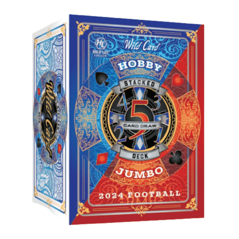 2024 Wild Card Stacked Deck Football Hobby Jumbo Box | Columbia Sports Cards - Columbia Hobby - Sports Card Boxes - Toploaders - Card Savers