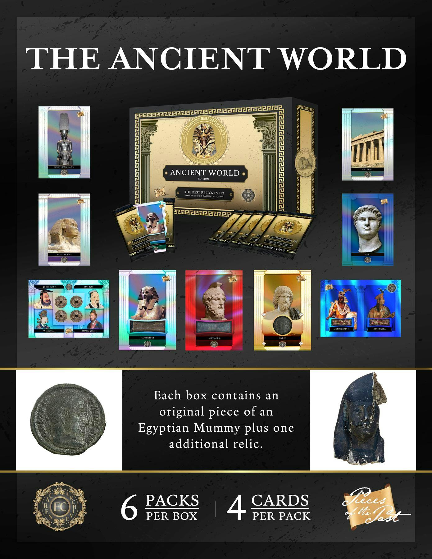 2025 Keepsake Pieces of the Past Ancient World Hobby Box | Columbia Sports Cards - Columbia Hobby - Sports Card Boxes - Toploaders - Card Savers