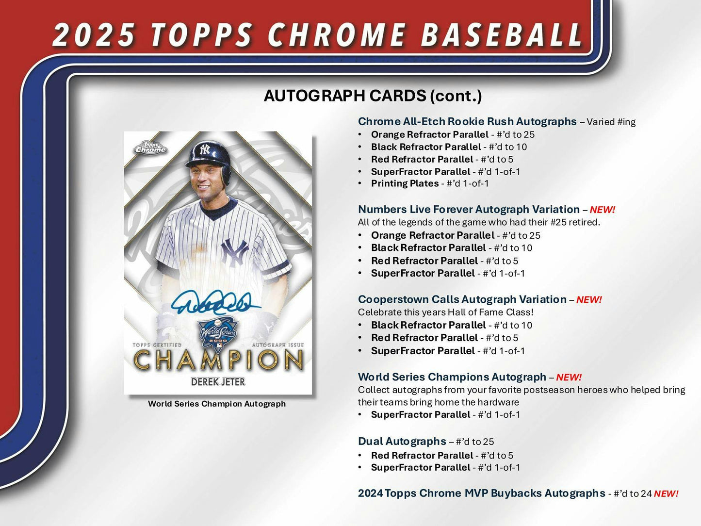 2025 Topps Chrome Baseball Hobby Jumbo Box - Columbia Hobby - Sports Card Boxes - Toploaders - Card Savers
