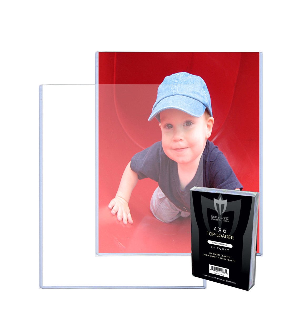 4x6 Photo Size Topload Toploader Holder - 25ct - Columbia Hobby - Sports Card Boxes - Toploaders - Card Savers