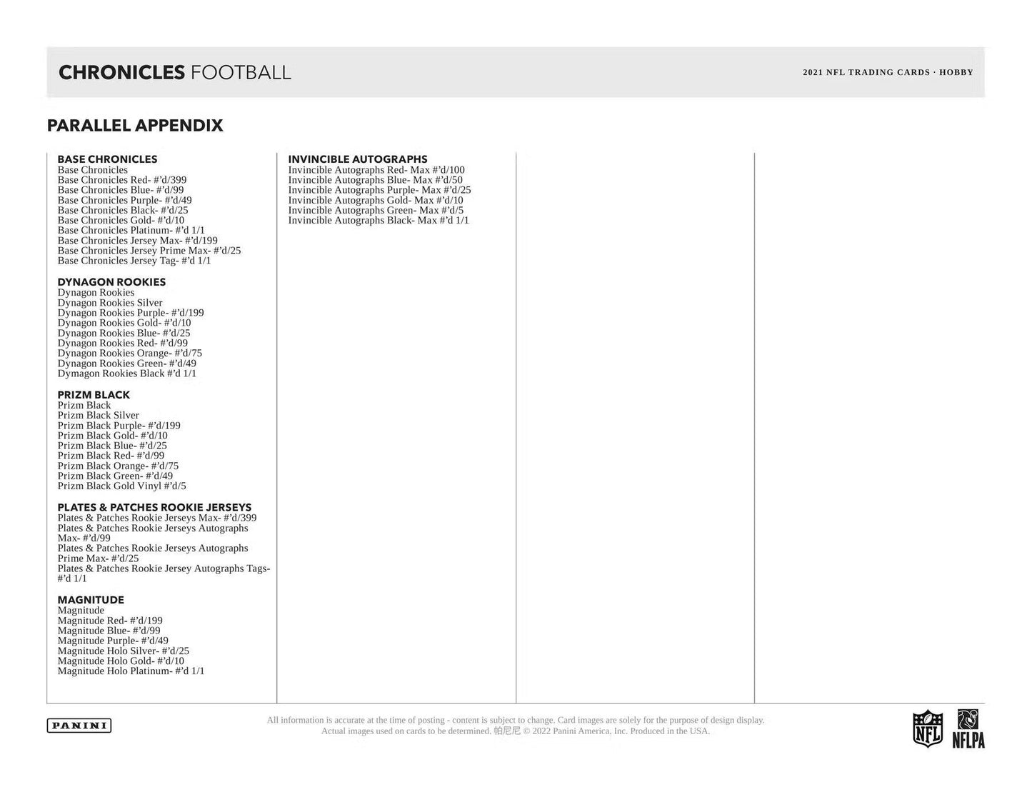2021 Panini Chronicles Football Hobby Box - Columbia Hobby - Sports Card Boxes - Toploaders - Card Savers