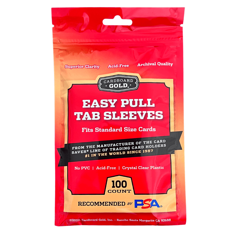 10,000ct Case Easy Pull Tabbed Soft Card Sleeves for Standard Size Trading Cards - Columbia Hobby - Sports Card Boxes - Toploaders - Card Savers