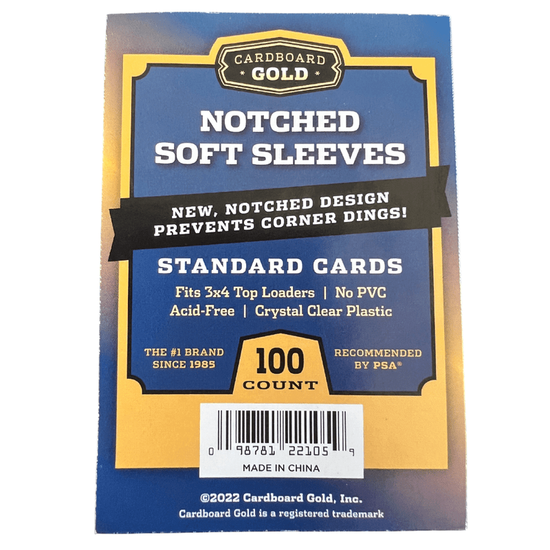 10,000ct Case Notched Soft Card Sleeves for Standard Size Trading Cards - Columbia Hobby - Sports Card Boxes - Toploaders - Card Savers