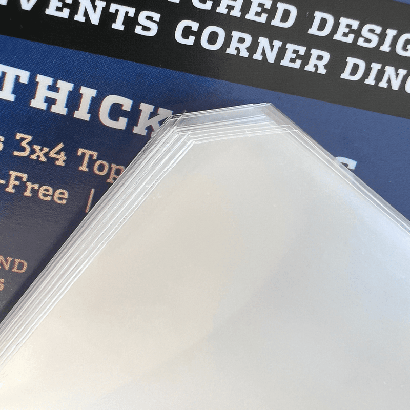 10,000ct Case Notched Soft Card Sleeves for Thick Size Trading Cards - Columbia Hobby - Sports Card Boxes - Toploaders - Card Savers