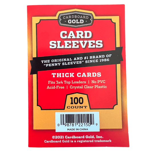 1000ct (10 packs) Trading Card Sleeves - Thick Card Size - Columbia Hobby - Sports Card Boxes - Toploaders - Card Savers