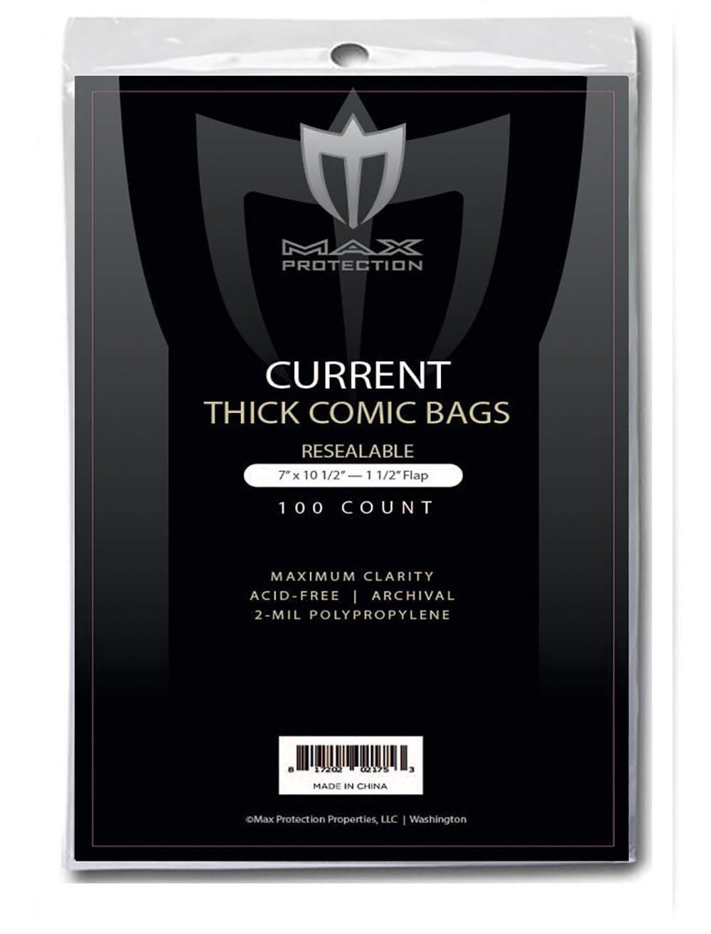1000ct Case Current / Modern Resealable Thick Comic Bags - 7 x 10 1/2 - Columbia Hobby - Sports Card Boxes - Toploaders - Card Savers