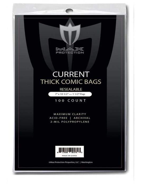 1000ct Case Current / Modern Resealable Thick Comic Bags - 7 x 10 1/2 - Columbia Hobby - Sports Card Boxes - Toploaders - Card Savers
