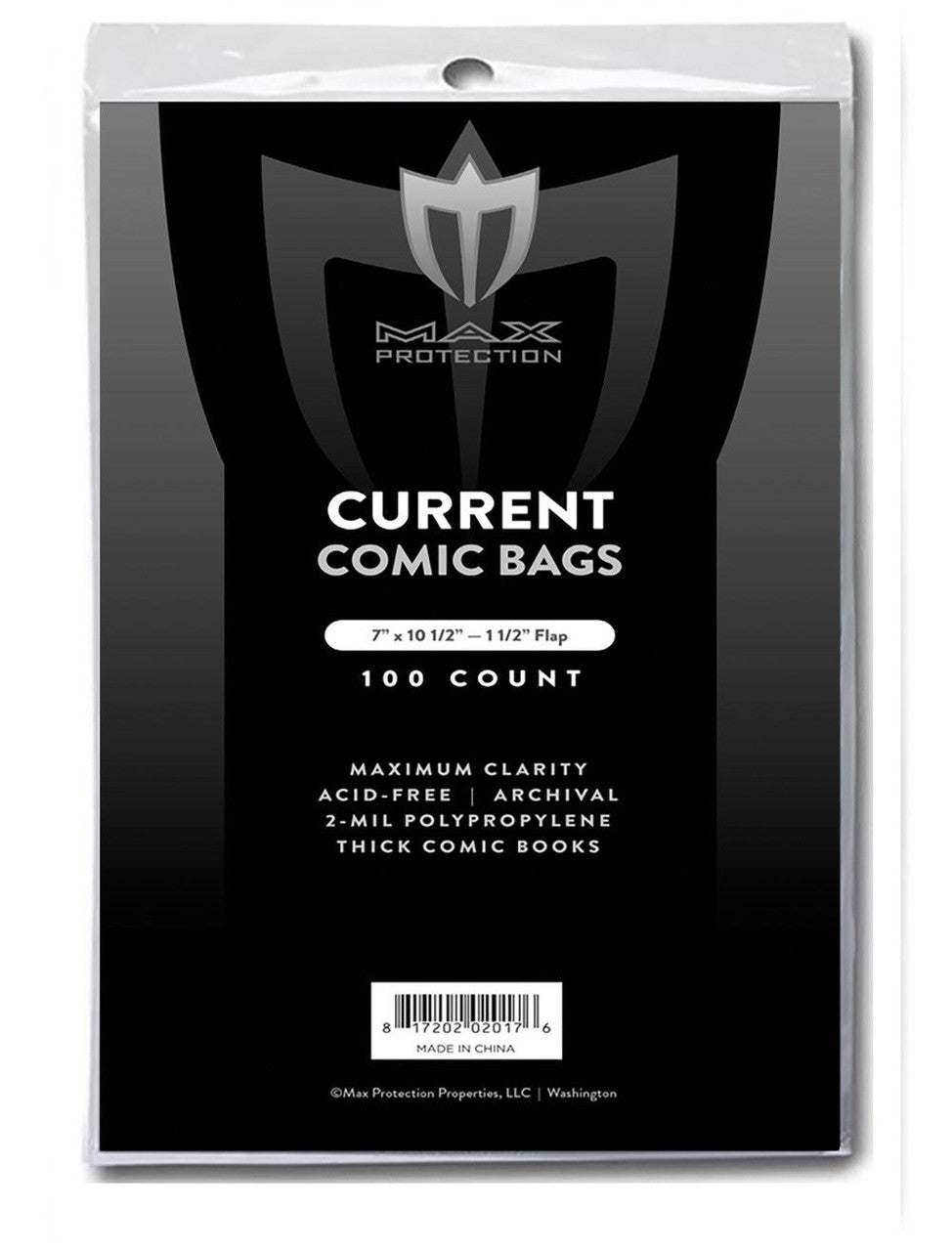 1000ct Case Current / Modern Thick Comic Comic Bags - 7x 10 1/2 - Columbia Hobby - Sports Card Boxes - Toploaders - Card Savers