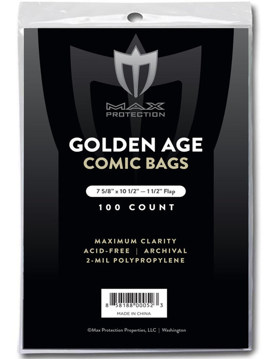 1000ct Case Golden Age Comic Bags 7 - 5/8 x 10 - 1/2 - Columbia Hobby - Sports Card Boxes - Toploaders - Card Savers