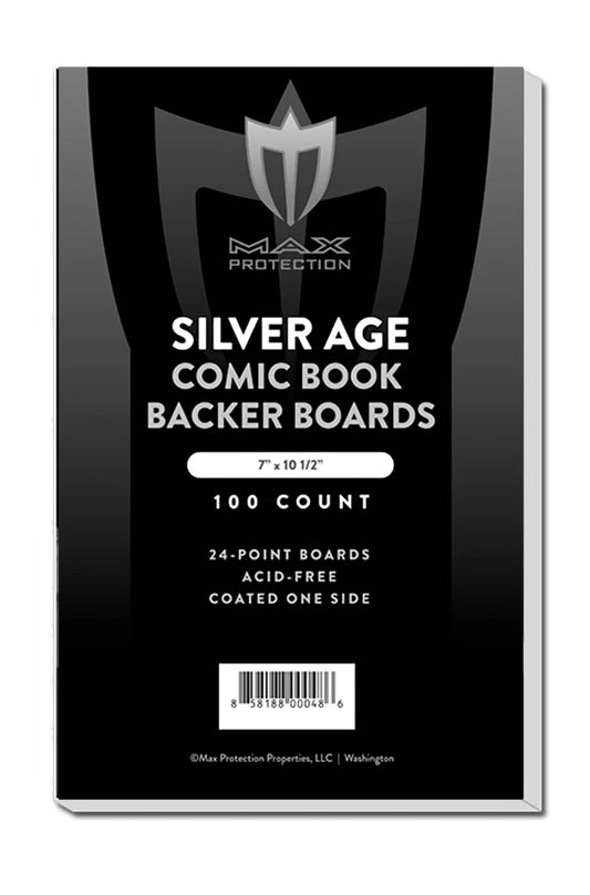 1000ct Case Silver Comic Backing Boards - 7x10 - 1/2 - Columbia Hobby - Sports Card Boxes - Toploaders - Card Savers