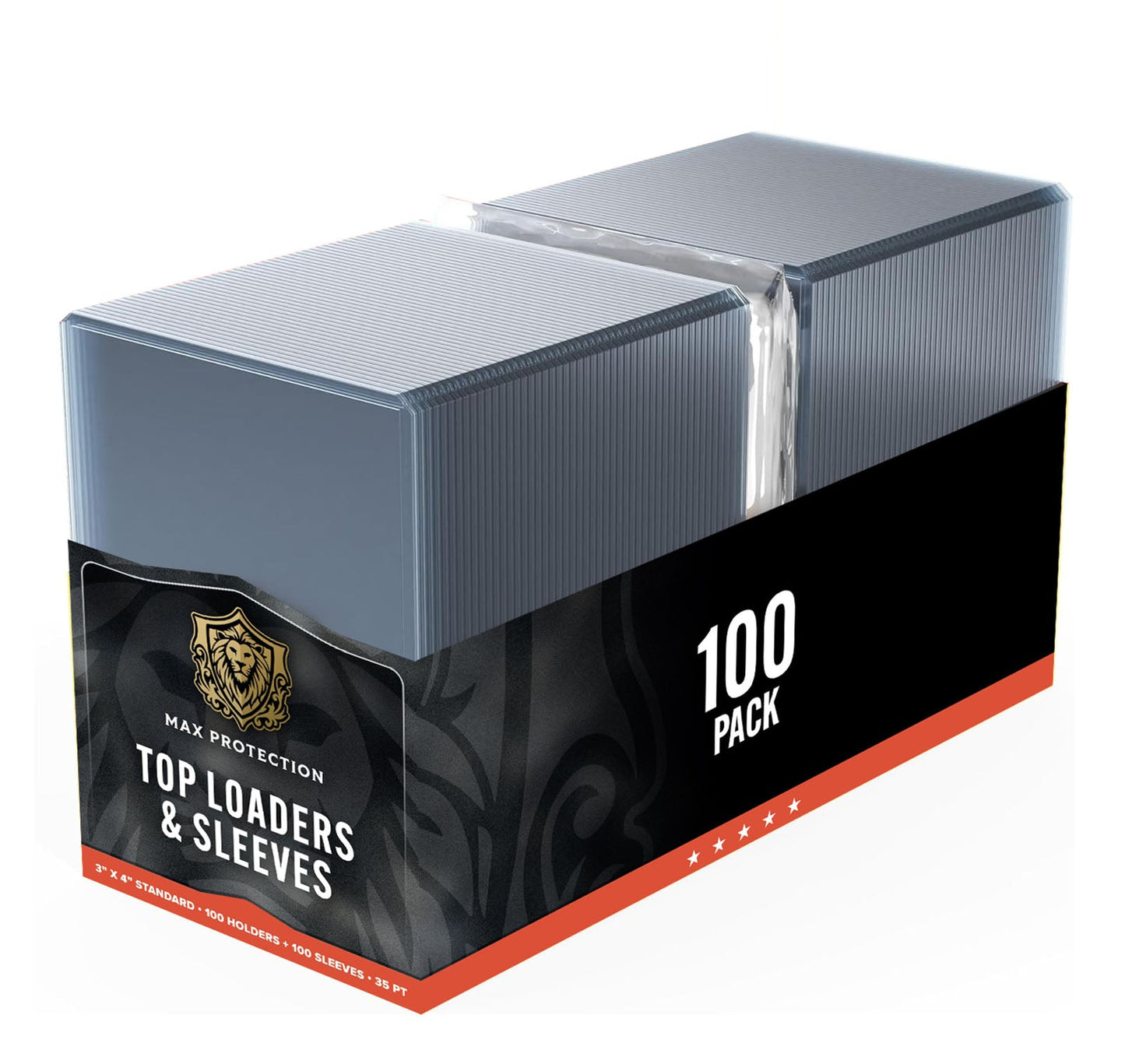 1000ct Case Ultra Max Pro 35pt Trading Card Toploaders plus Soft Sleeves | Crystal Clear Holders - Columbia Hobby - Sports Card Boxes - Toploaders - Card Savers