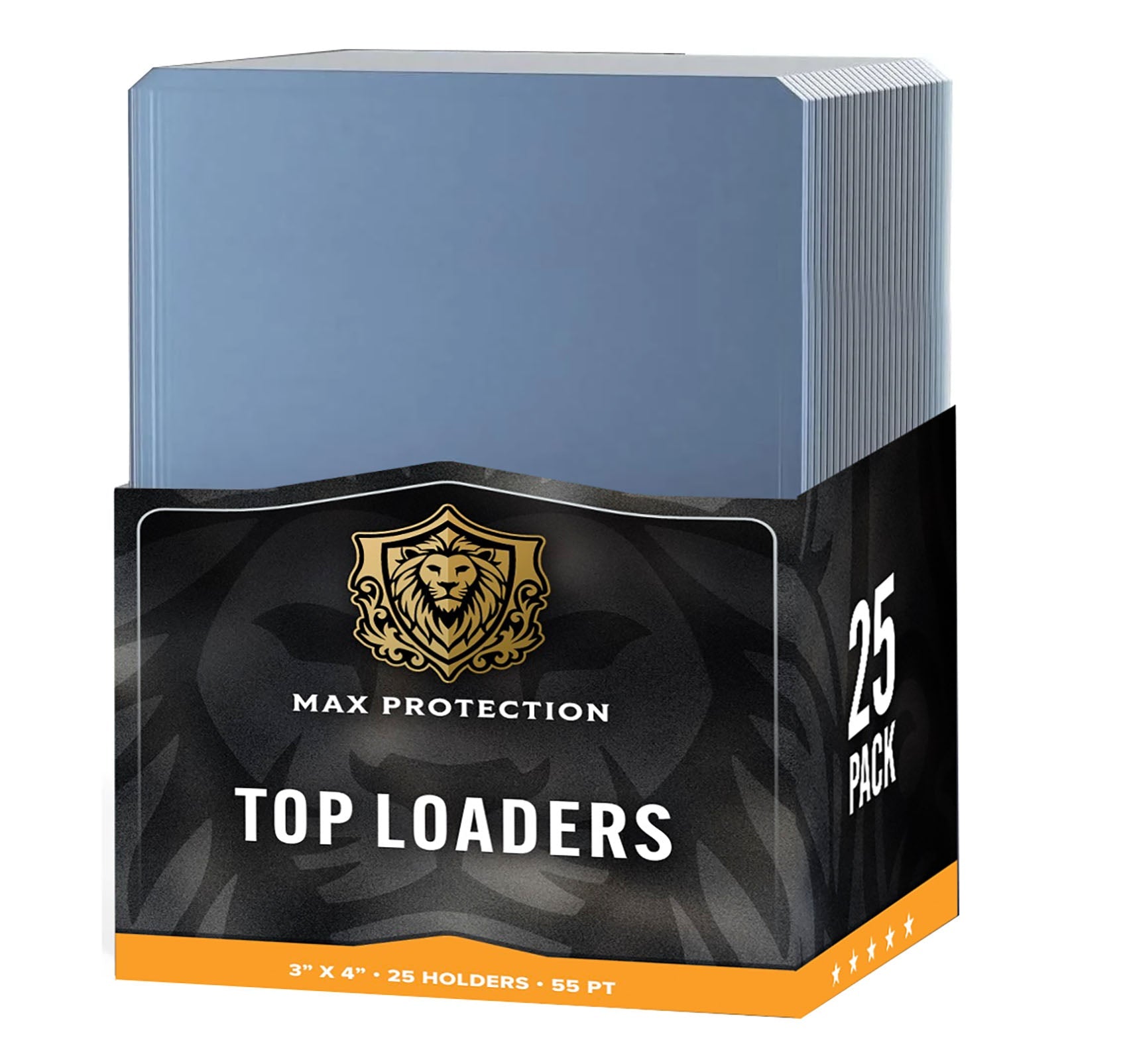 1000ct Case Ultra Max Pro 55pt Trading Card Toploaders | Crystal Clear Holders - Columbia Hobby - Sports Card Boxes - Toploaders - Card Savers