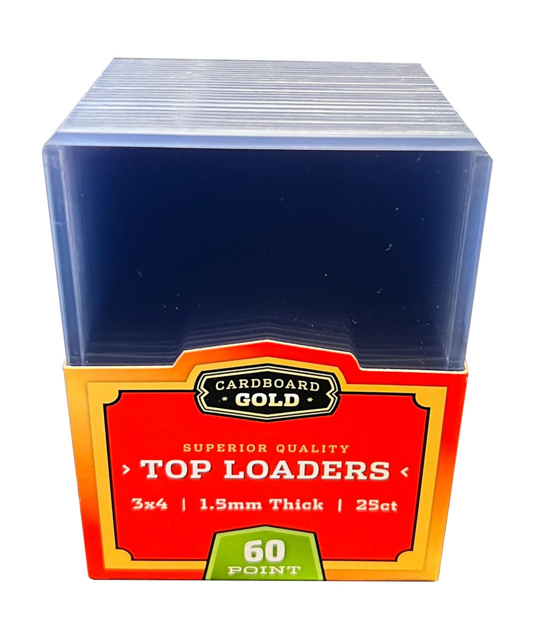 100ct (4 Packs) Thick Card Toploaders Holders - 1.5mm - 60pt - Columbia Hobby - Sports Card Boxes - Toploaders - Card Savers