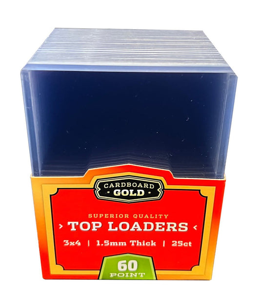 100ct (4 Packs) Thick Card Toploaders Holders - 1.5mm - 60pt - Columbia Hobby - Sports Card Boxes - Toploaders - Card Savers