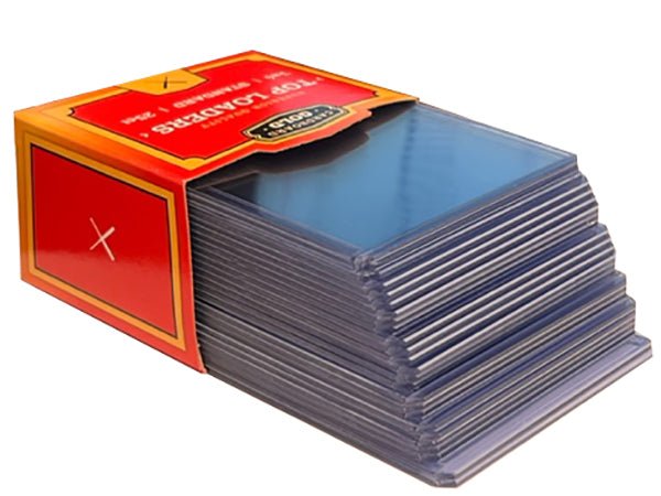 100ct bundle Cardboard Gold Toploaders 3x4 front

Cardboard Gold 4 packs of 25 toploaders clear rigid holders

Toploader bundle for trading cards standard size
