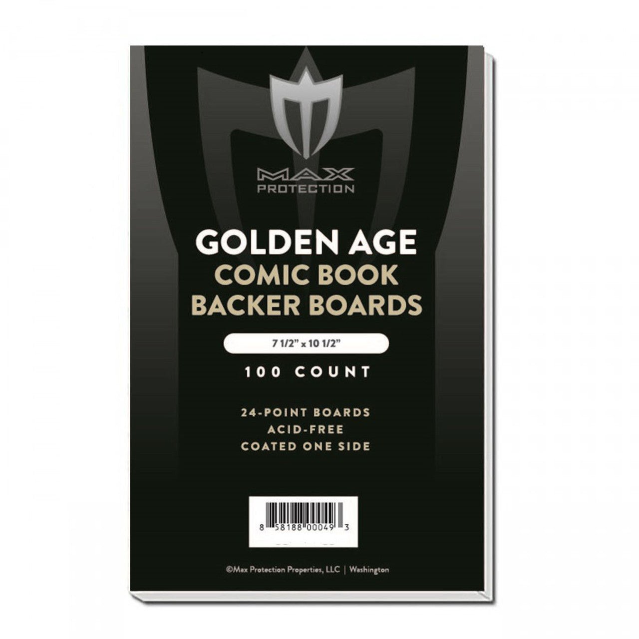 100ct Pack Golden Comic Backing Boards - 7 - 1/2 x 10 - 1/2 - Columbia Hobby - Sports Card Boxes - Toploaders - Card Savers