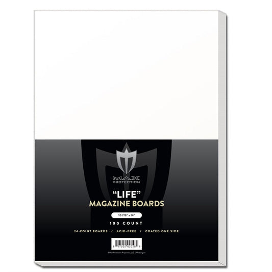 100ct Pack Life Magazine Backing Boards - 10 - 7/8 x14 - Columbia Hobby - Sports Card Boxes - Toploaders - Card Savers