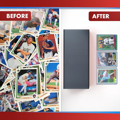 100ct Pack Regular Card Toploaders / Soft Sleeves Combo - 35pt - Columbia Hobby - Sports Card Boxes - Toploaders - Card Savers