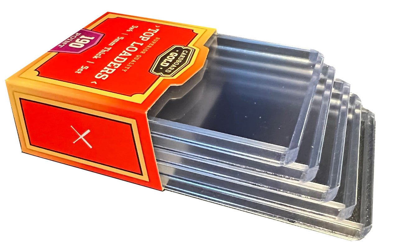 100ct Thick Card Toploaders Holders - 5mm - 190pt - Columbia Hobby - Sports Card Boxes - Toploaders - Card Savers