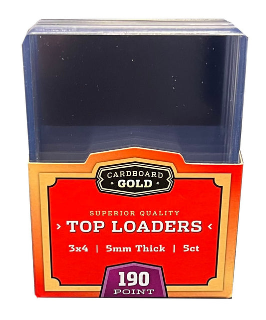 100ct Thick Card Toploaders Holders - 5mm - 190pt - Columbia Hobby - Sports Card Boxes - Toploaders - Card Savers