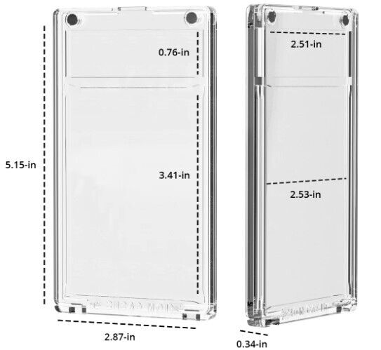100ct Zion MagPro 180pt Magnetic Card Holders - Columbia Hobby - Sports Card Boxes - Toploaders - Card Savers