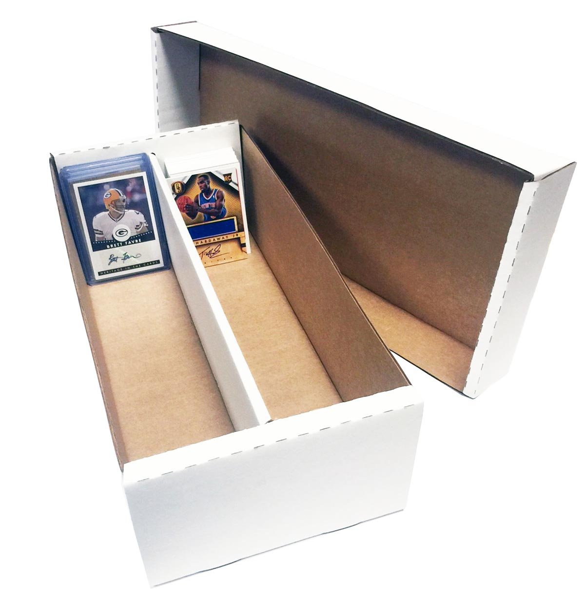 1,600ct 2 - Row Card Storage Shoe Box - Also Holds Toploaders and Magnetics - 5 Pack - Columbia Hobby - Sports Card Boxes - Toploaders - Card Savers