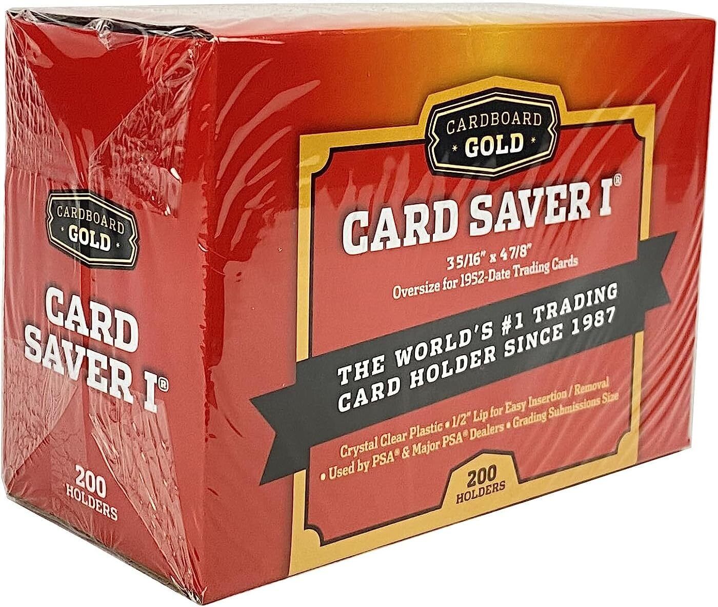 200ct Card Saver 1 - Red Box - PSA Grading Card Submissions Semi Rigid Holders - Columbia Hobby - Sports Card Boxes - Toploaders - Card Savers