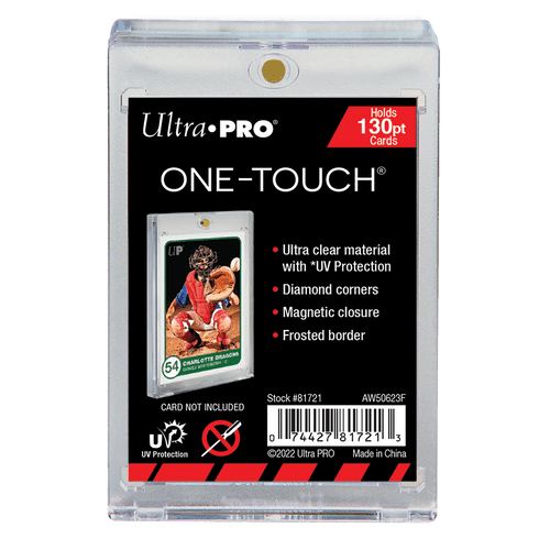 200ct Case Ultra Pro One - Touch UV Magentic Trading Card Holder - 130pt - Columbia Hobby - Sports Card Boxes - Toploaders - Card Savers