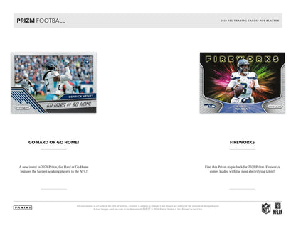 2020 Panini Prizm Football 6 - Pack Blaster Box (Lazer Prizms) - Columbia Hobby - Sports Card Boxes - Toploaders - Card Savers