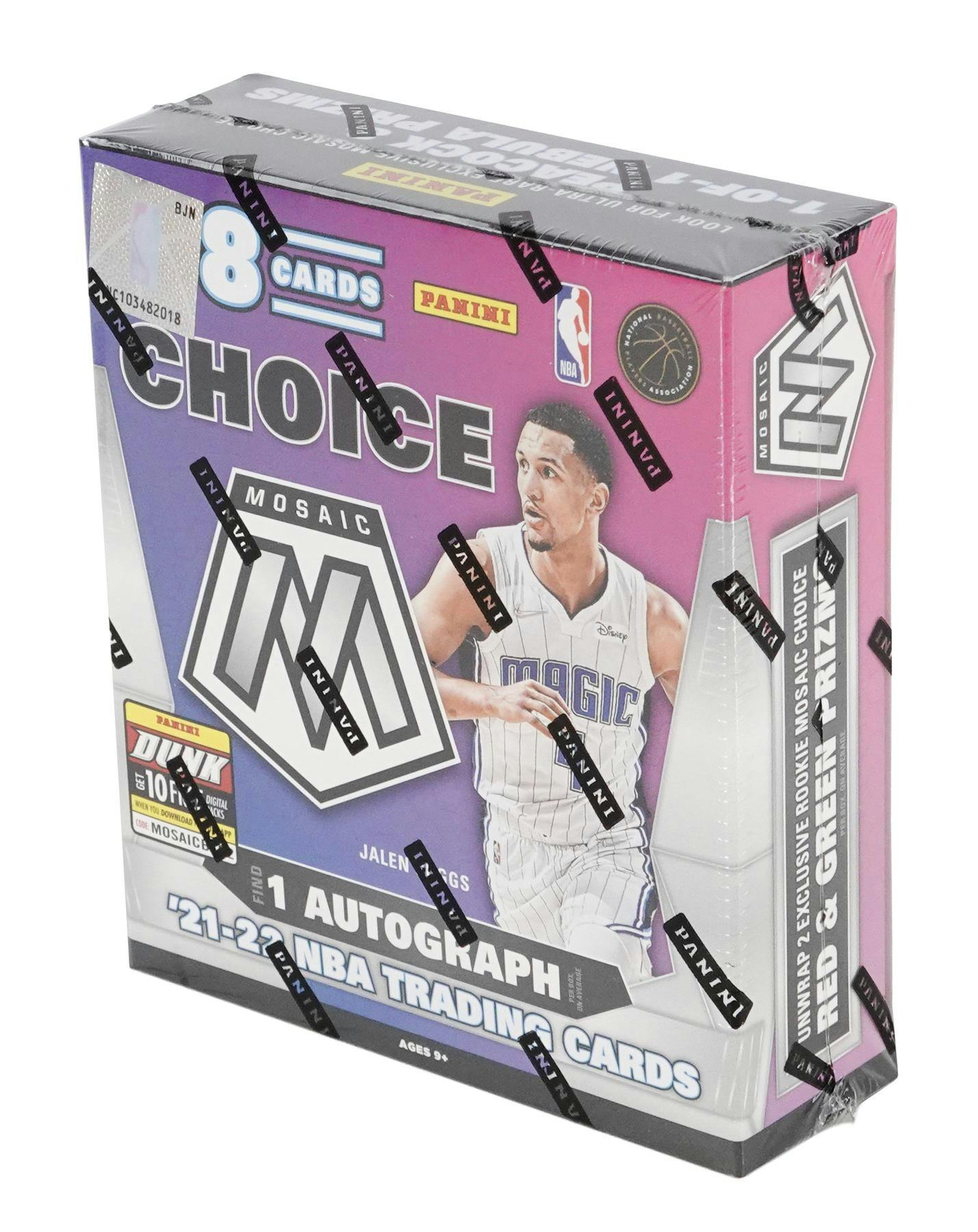 2021 - 22 Panini Mosaic Basketball Choice Box - Columbia Hobby - Sports Card Boxes - Toploaders - Card Savers