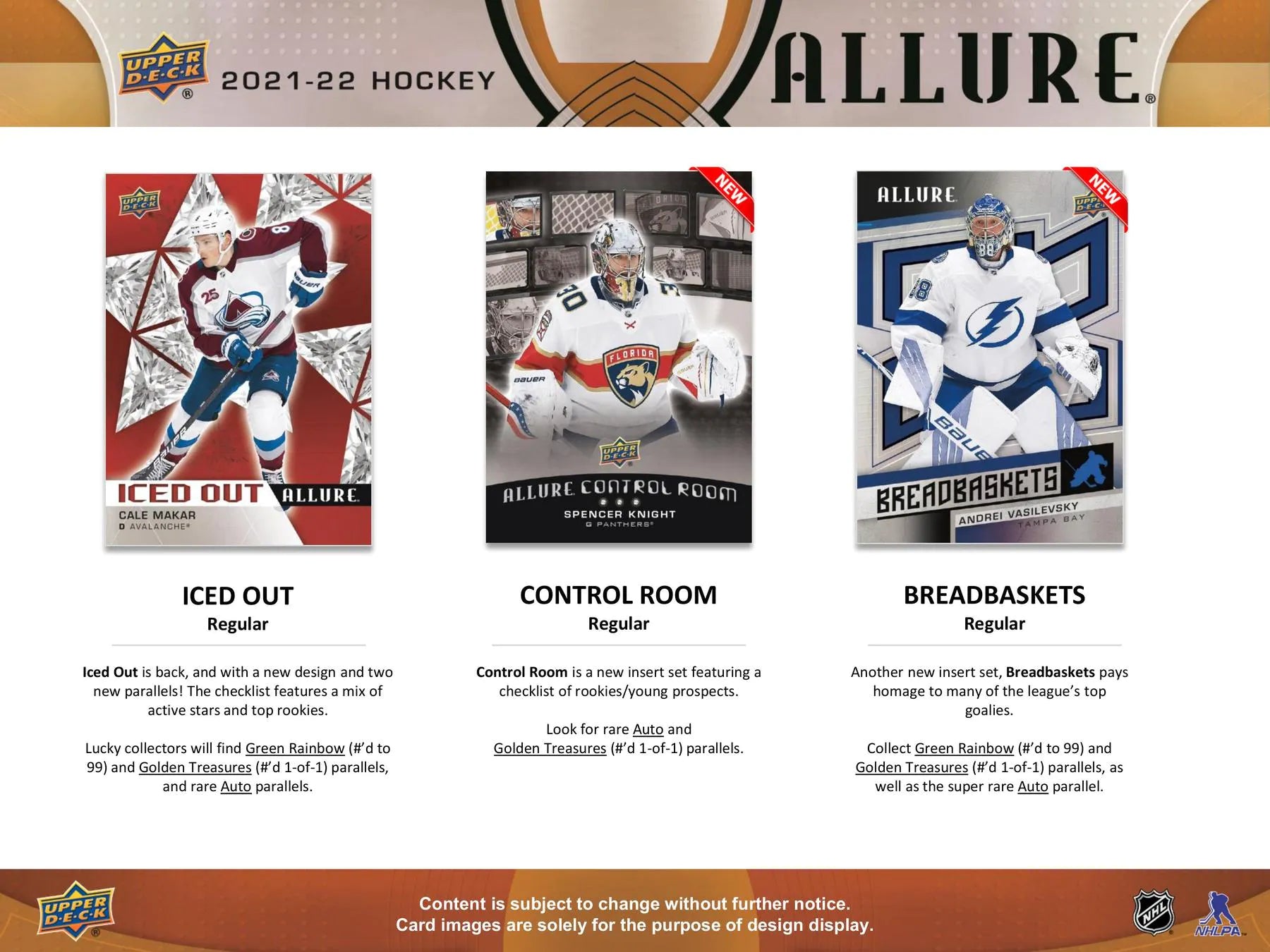 2021 - 22 Upper Deck Allure Hockey Hobby Box - Columbia Hobby - Sports Card Boxes - Toploaders - Card Savers