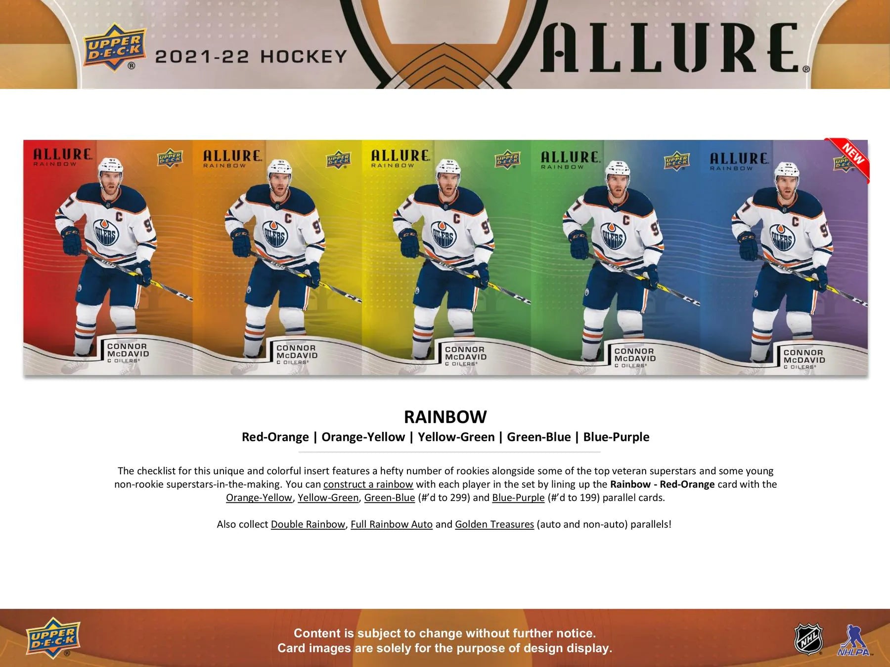 2021 - 22 Upper Deck Allure Hockey Hobby Box - Columbia Hobby - Sports Card Boxes - Toploaders - Card Savers