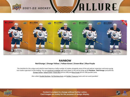 2021 - 22 Upper Deck Allure Hockey Hobby Box - Columbia Hobby - Sports Card Boxes - Toploaders - Card Savers