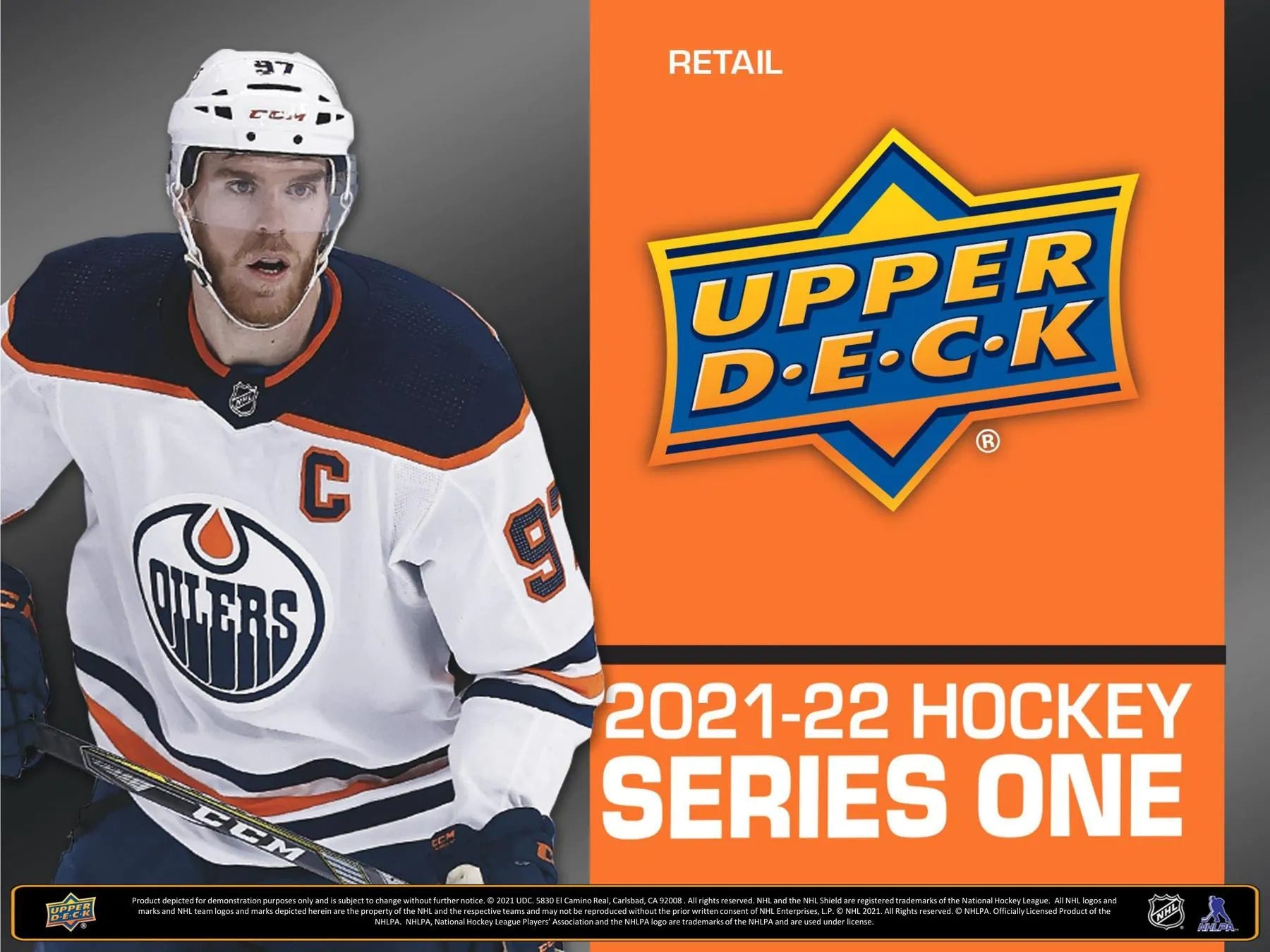2021 - 22 Upper Deck Hockey Series One Retail Box - Columbia Hobby - Sports Card Boxes - Toploaders - Card Savers