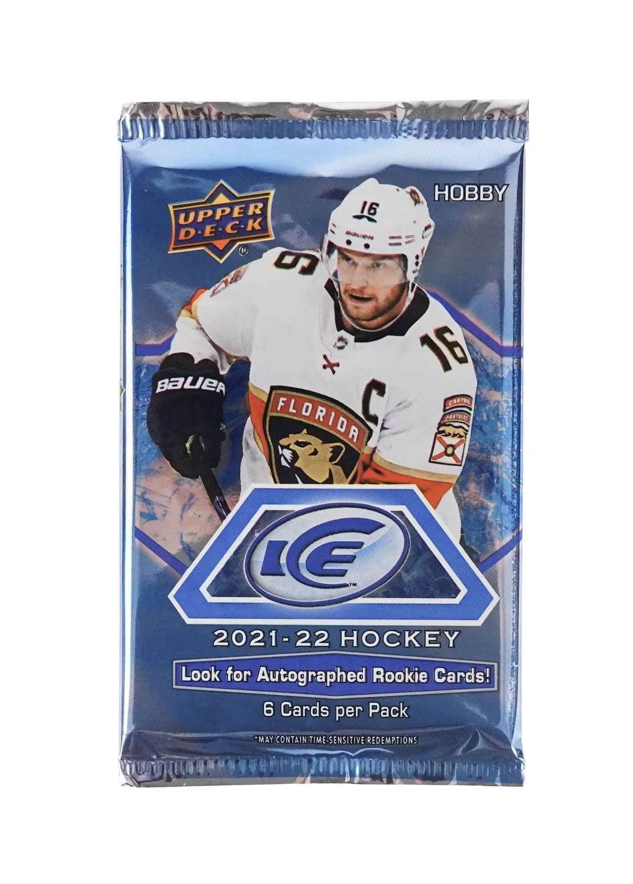 2021 - 22 Upper Deck Ice Hockey Hobby Box - Columbia Hobby - Sports Card Boxes - Toploaders - Card Savers