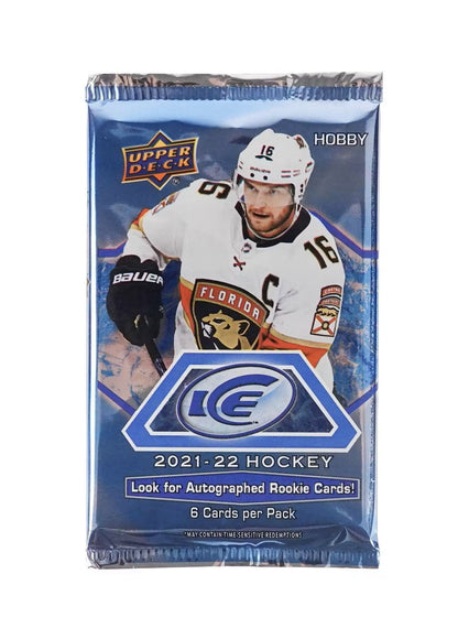 2021 - 22 Upper Deck Ice Hockey Hobby Box - Columbia Hobby - Sports Card Boxes - Toploaders - Card Savers