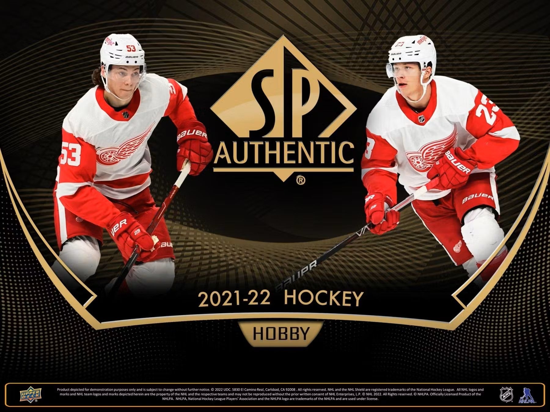 2021 - 22 Upper Deck SP Authentic Hockey Hobby Box - Columbia Hobby - Sports Card Boxes - Toploaders - Card Savers