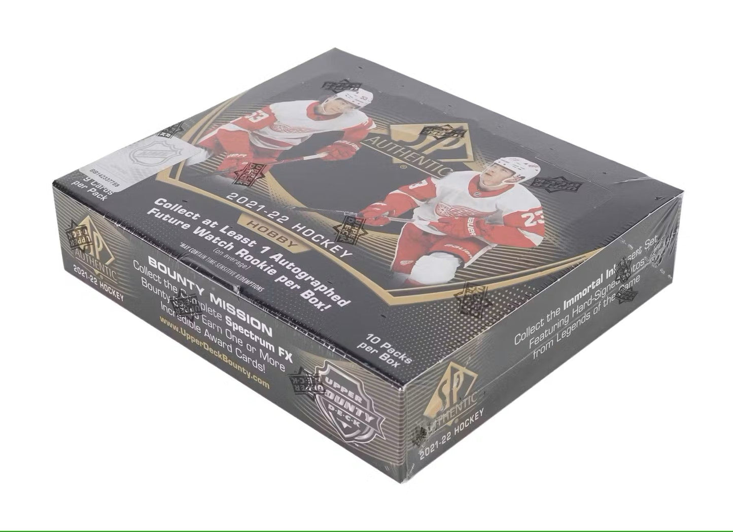 2021 - 22 Upper Deck SP Authentic Hockey Hobby Box - Columbia Hobby - Sports Card Boxes - Toploaders - Card Savers