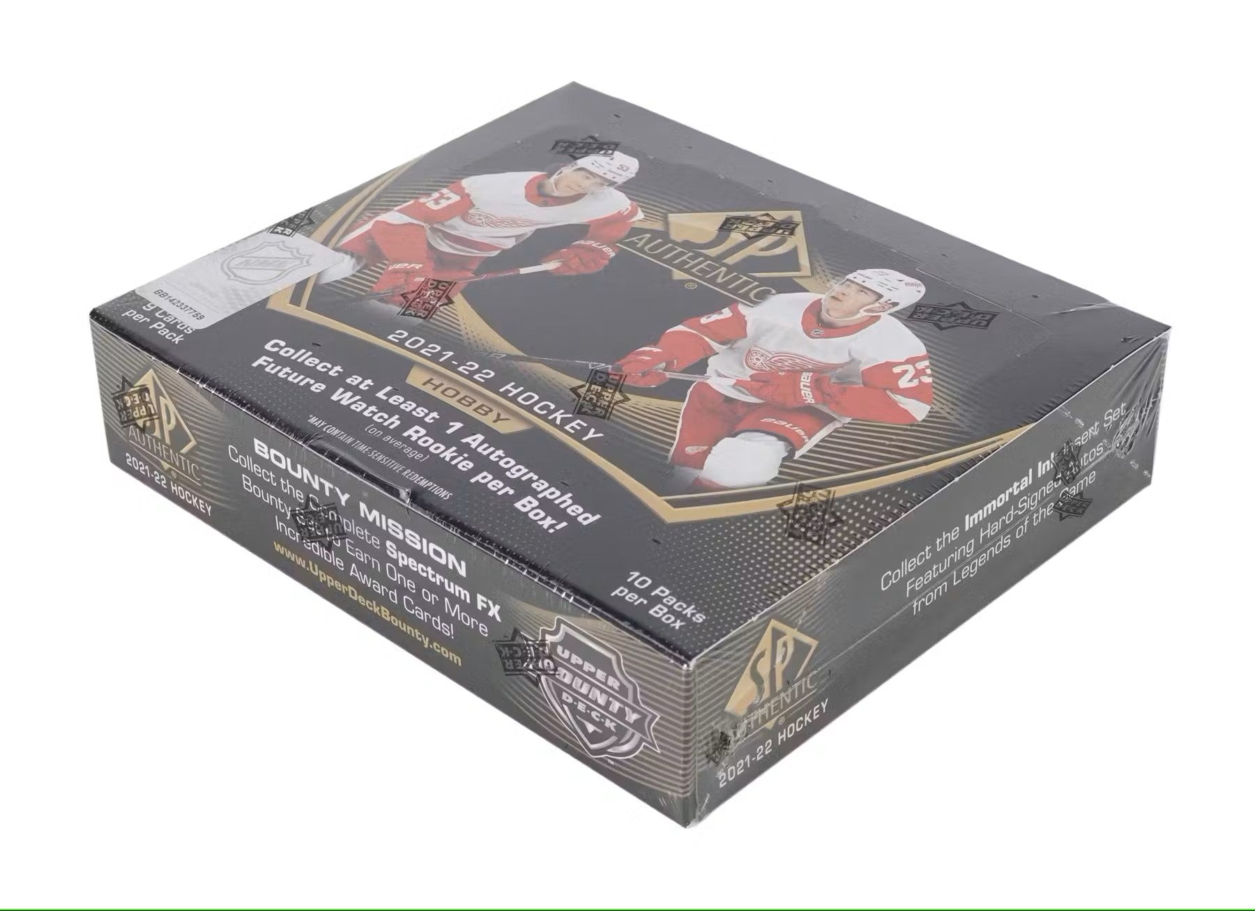 2021 - 22 Upper Deck SP Authentic Hockey Hobby Box - Columbia Hobby - Sports Card Boxes - Toploaders - Card Savers