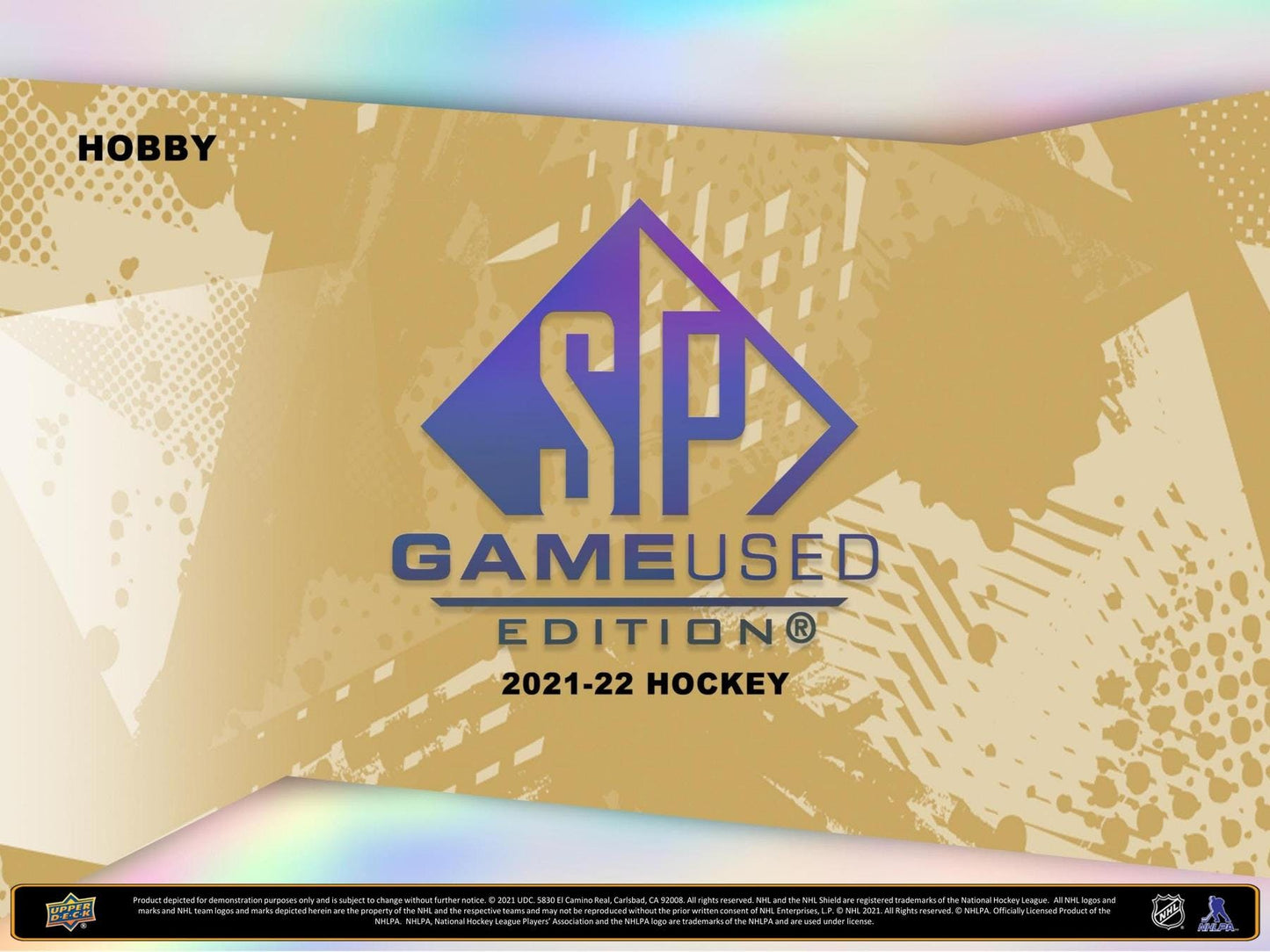 2021 - 22 Upper Deck SP Game Used Hockey Hobby Box - Columbia Hobby - Sports Card Boxes - Toploaders - Card Savers