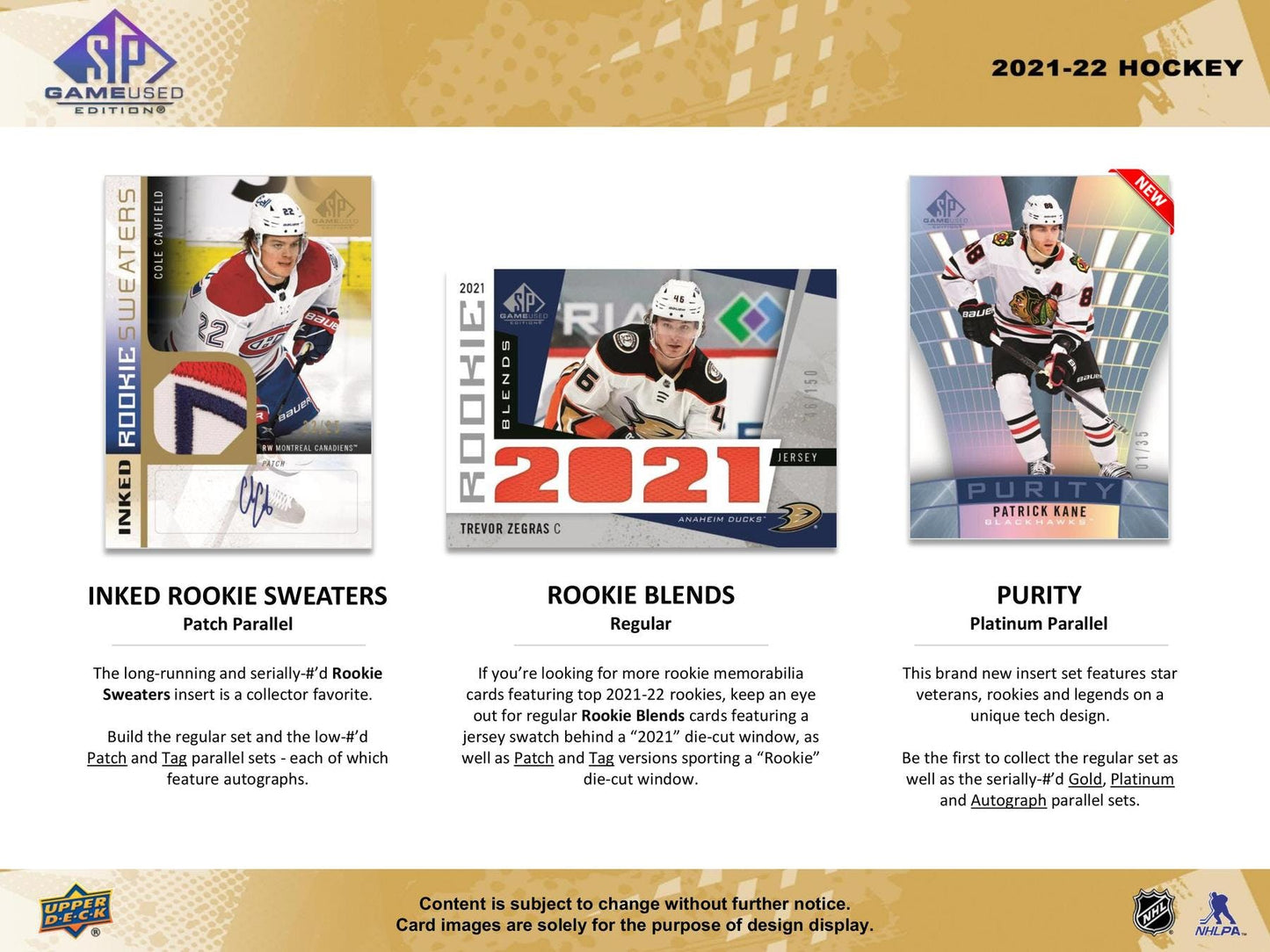 2021 - 22 Upper Deck SP Game Used Hockey Hobby Box - Columbia Hobby - Sports Card Boxes - Toploaders - Card Savers