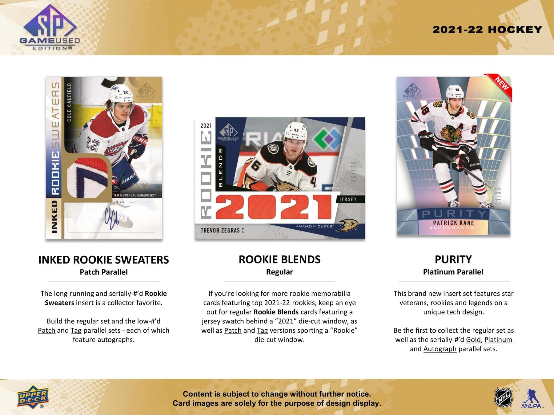 2021 - 22 Upper Deck SP Game Used Hockey Hobby Box - Columbia Hobby - Sports Card Boxes - Toploaders - Card Savers