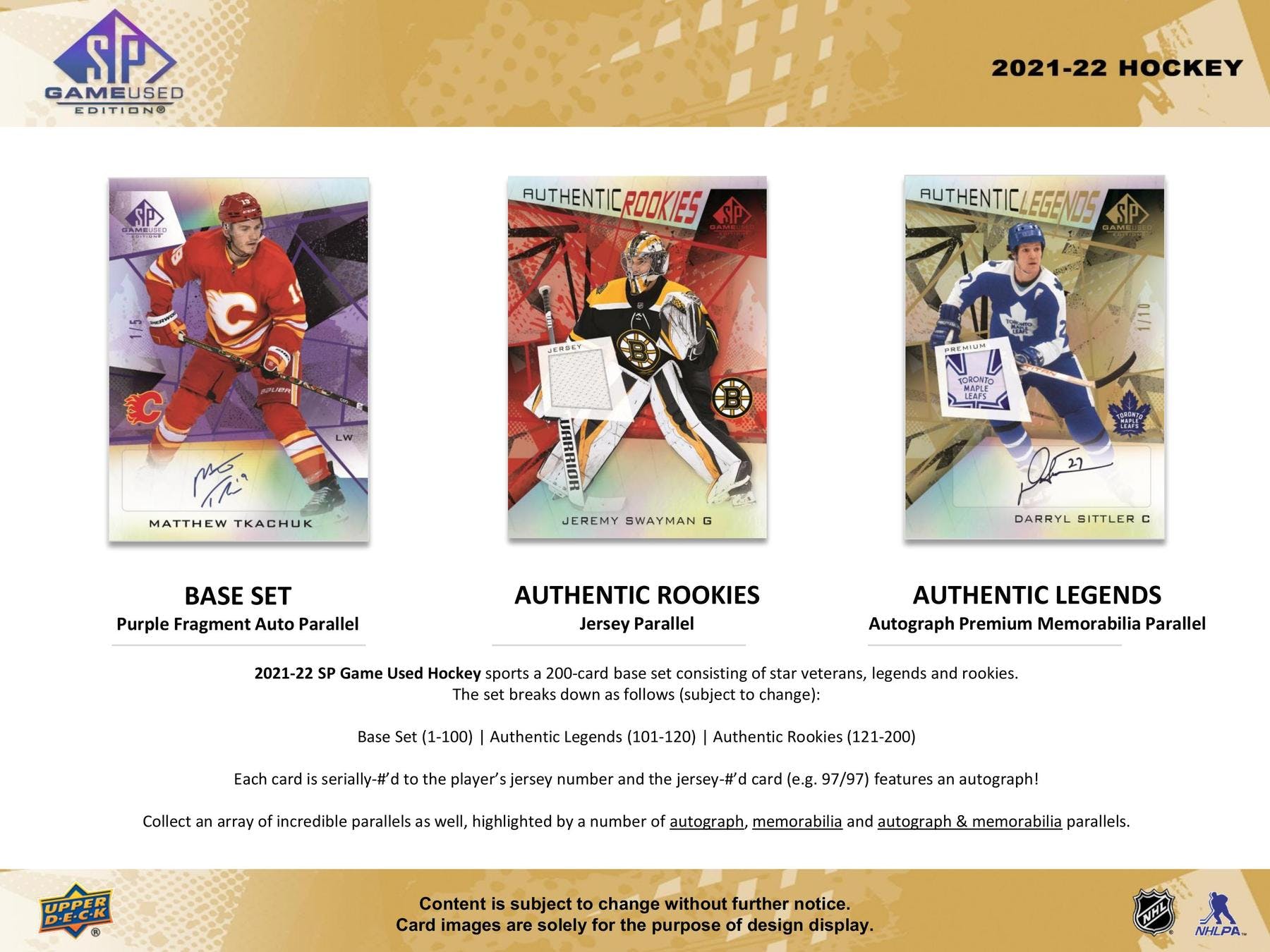 2021 - 22 Upper Deck SP Game Used Hockey Hobby Box - Columbia Hobby - Sports Card Boxes - Toploaders - Card Savers